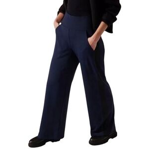 Athleta Venice Colorblock Navy Wide Leg Pants LARGE